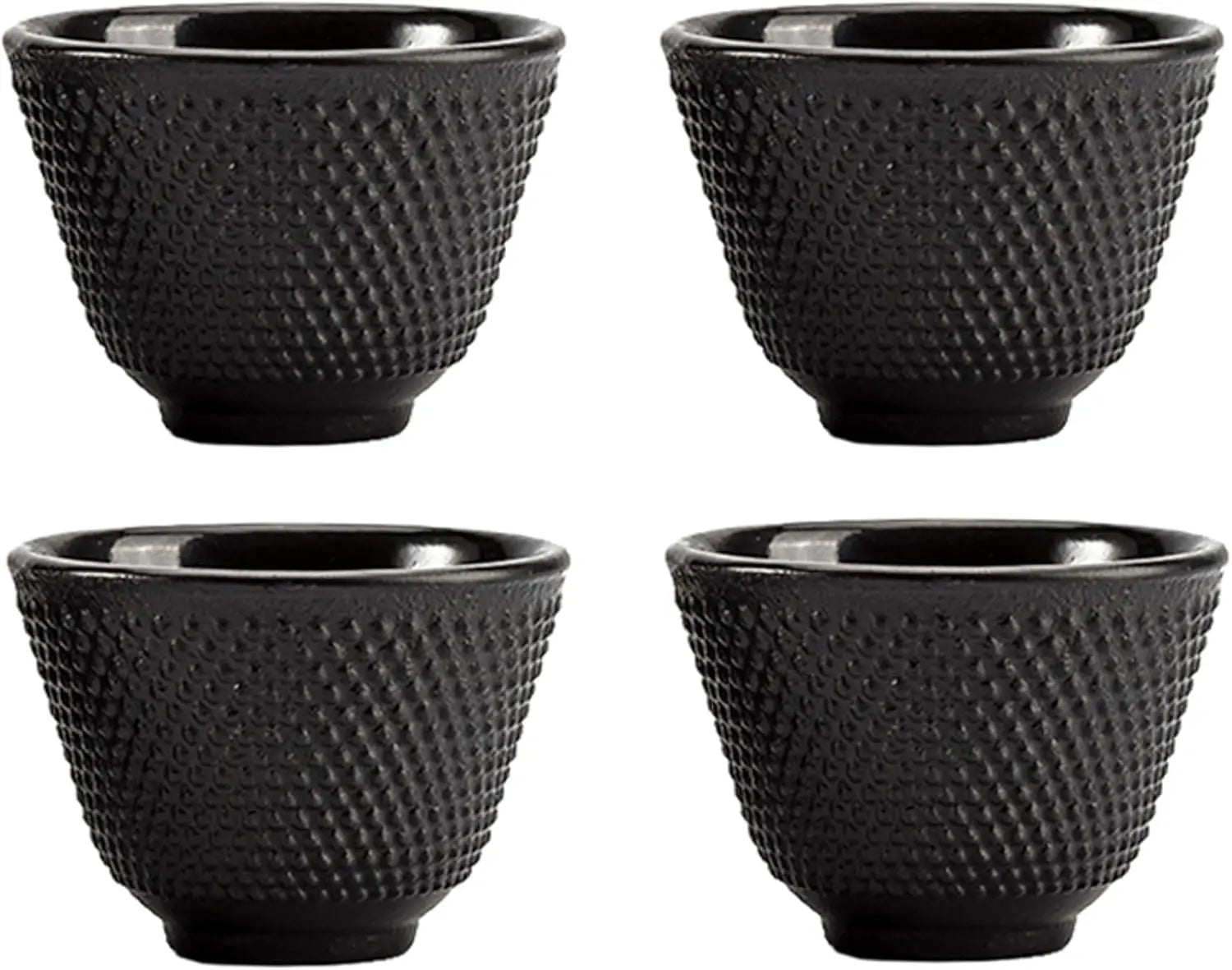 Tea Cup Black Tea Cups Japanese Cast Iron Tea Set Chinese Kung Fu Teacup Handcraft Mugs Set Enameled Interior 2oz/60ml