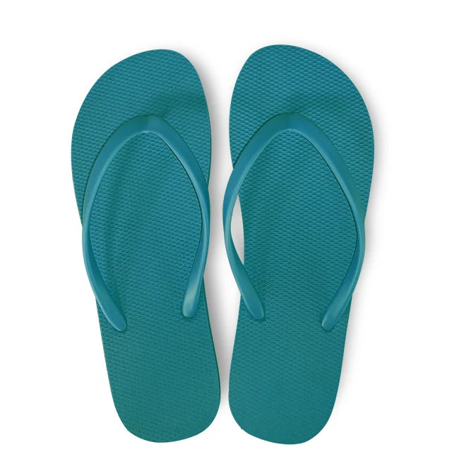 Ladies Mixed-Colour Non-Slip Waterproof Soft Rubber Flip-Flops Women's Beach Sandals for Spring Season