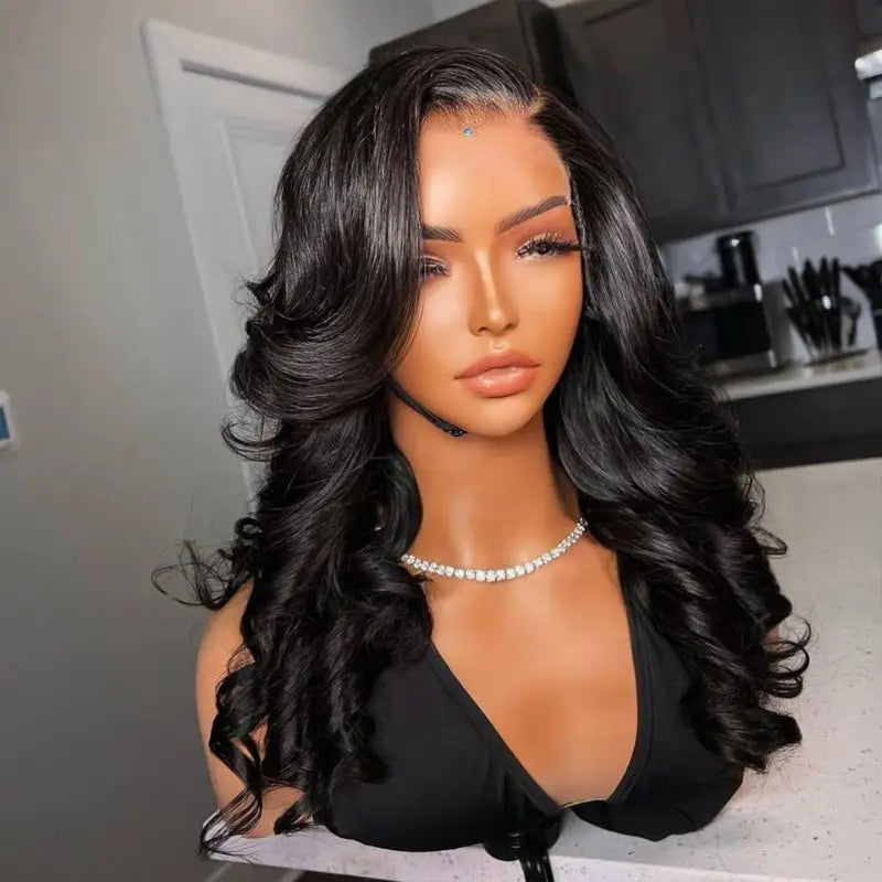 Raw Cambodian Hair Natural Human Hair Wig 13X4 Hd Lace Front Wigs 10A Grade Luxury Body Wave Wig for Black Women