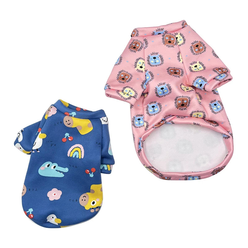 2022 Hot Sale Designer Printed Luxury Pet Dog Hoodies Jackets Wholesale Custom Fashionable Clothing Made From Cotton and Nylon