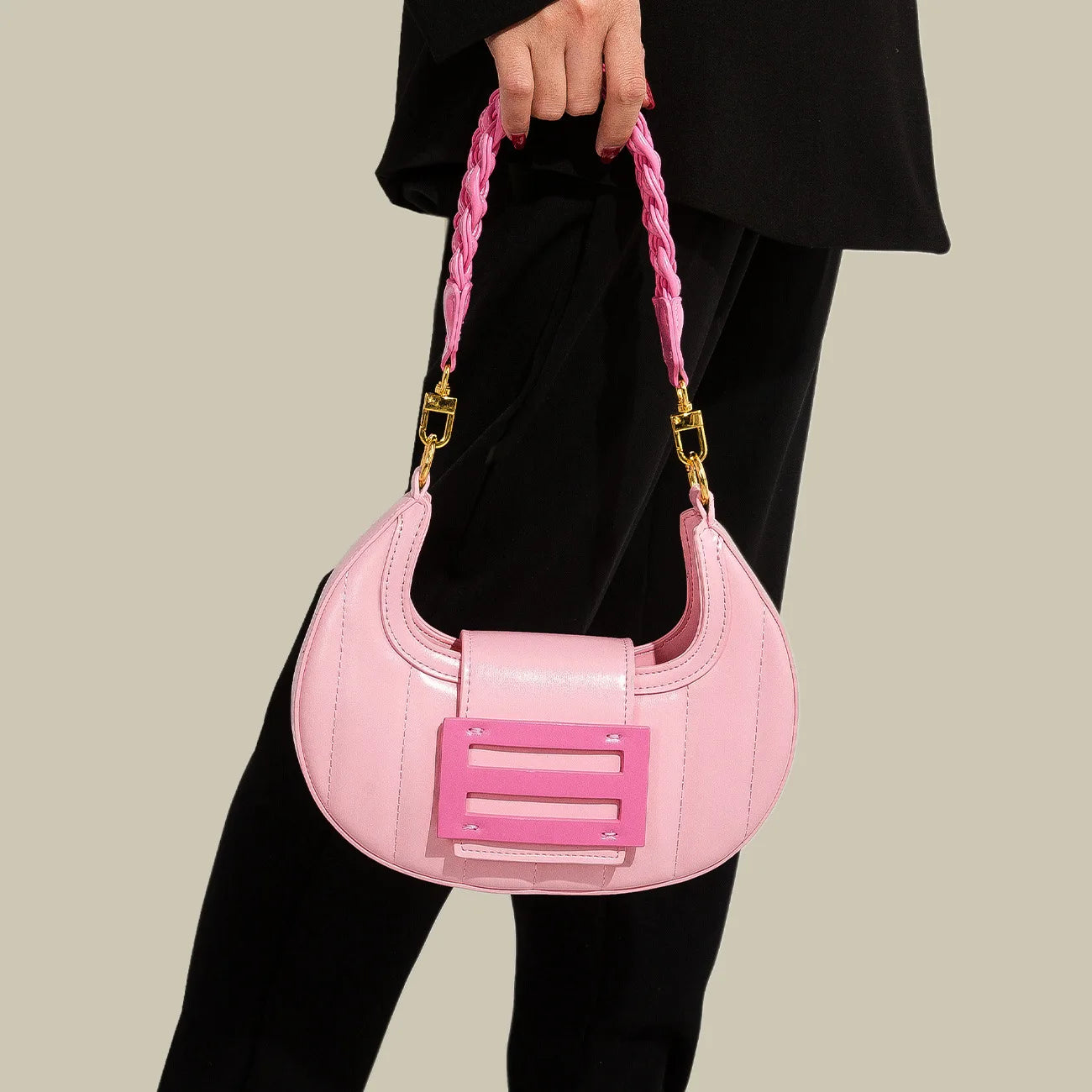 Half Moon Flip Women Shoulder Bags 2022 New Fashion Luxury Design Crossbody Bag Elegant Small Lady Tote Handbags