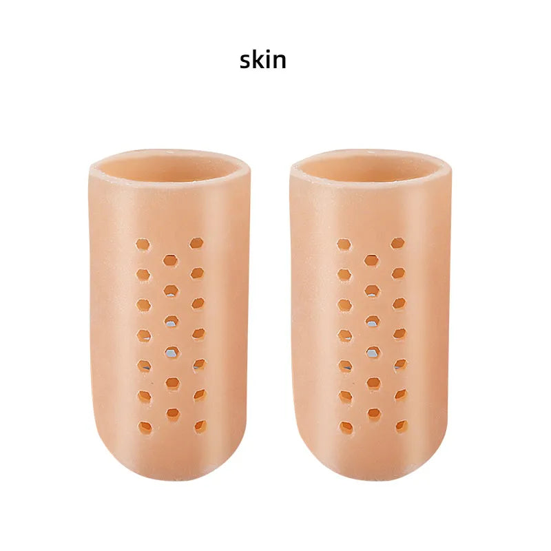 Toe Protector Breathable Gel Toe Cap Silicone Toe Cover Sleeves with Holes Provides Relief From Missing or Ingrown Toenails