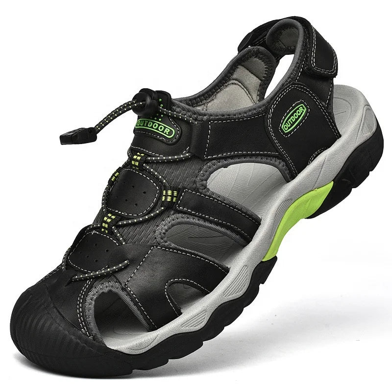 Y 38-48 Plus Size Summer Men's Sandals Outdoor River Tracing Casual Beach Shoes for Men