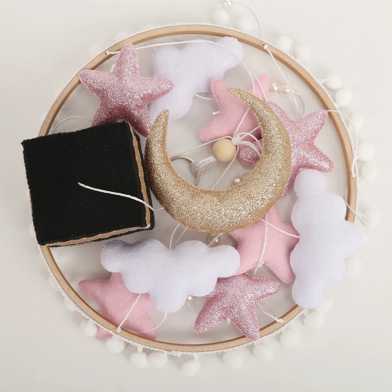 Islamic Baby Mobile for Crib Baby Kaaba Mobile Muslim Baby Mobile Quran Reciting