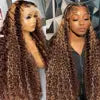 Cheap Deep Wave Curly Human Hair Wig Human Hair HD Lace Front Wigs for Black Women Raw Vietnamese Hair Lace Frontal Wigs