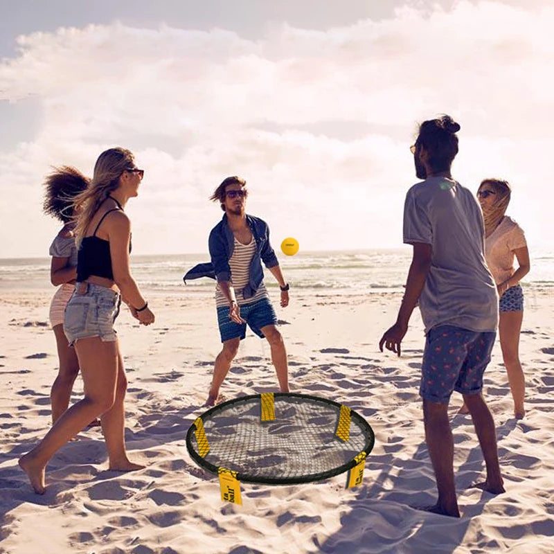 Hign Quality Spike Ball Game Kits 90x20cm Family Vacation Portable Outdoor Indoor Sports ABS Beach Toys Custom Logo
