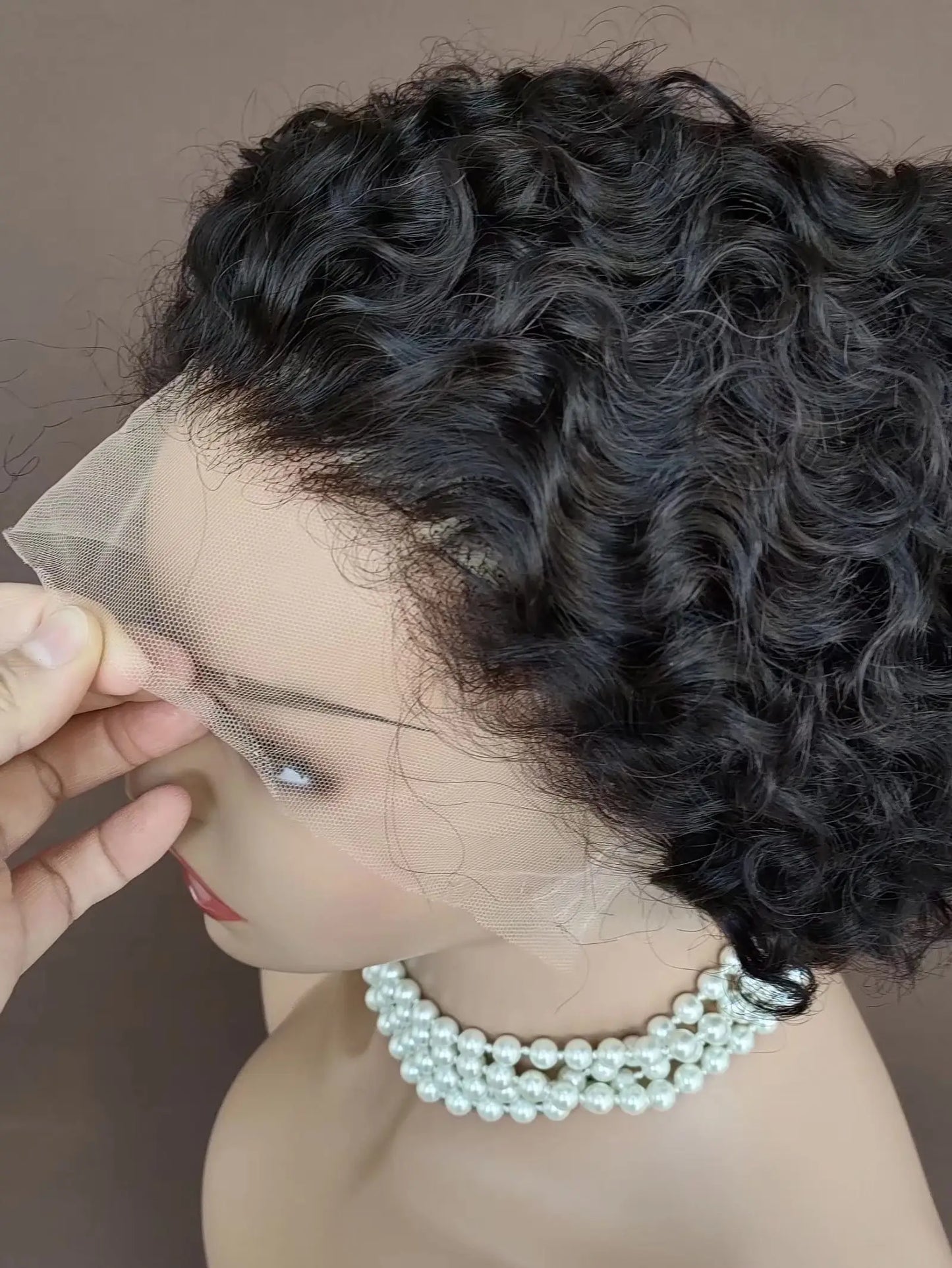 New Product Pixie Wig Curly Wholesale Price Full Lace Brazilian Human Hair Wig Fast Delivery Indian Raw Hair Vendors