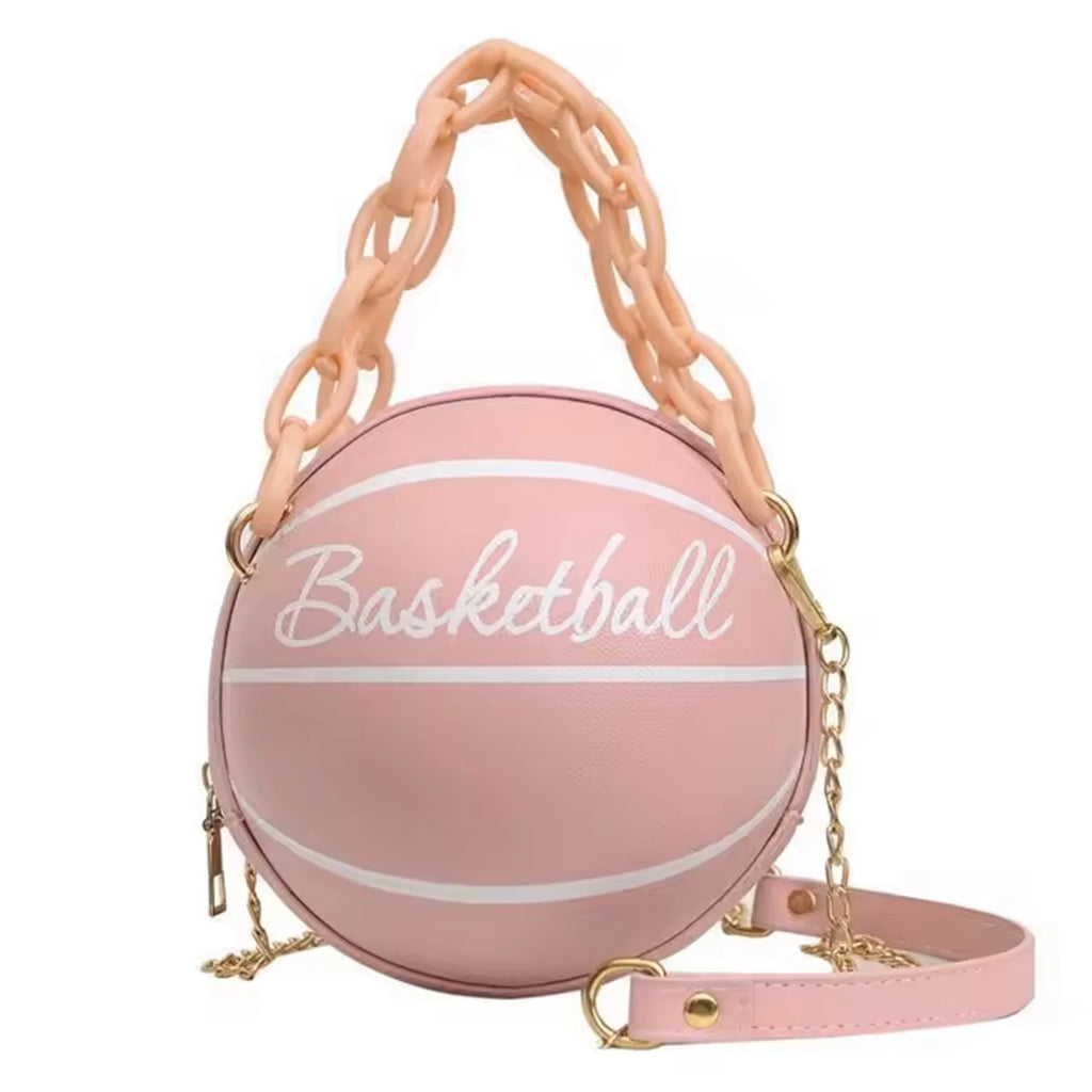 Popular Design Mini Women Round Shape Handbag Basket Ball Bags Handbags