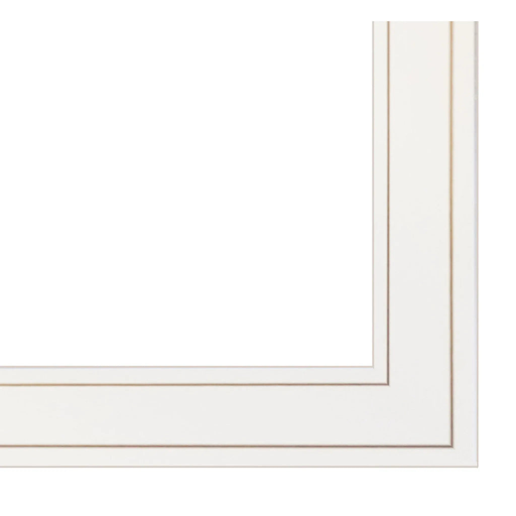 Bit of Bubbly White Framed Bathroom Wall Art Set of Three Including Mirror and Hooks by HMS