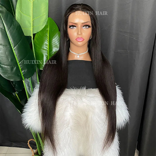 Wholesale Brazilian Indian Raw Vrigin Remy Human Hair Straight 13x4 HD Lace Frontal Wig