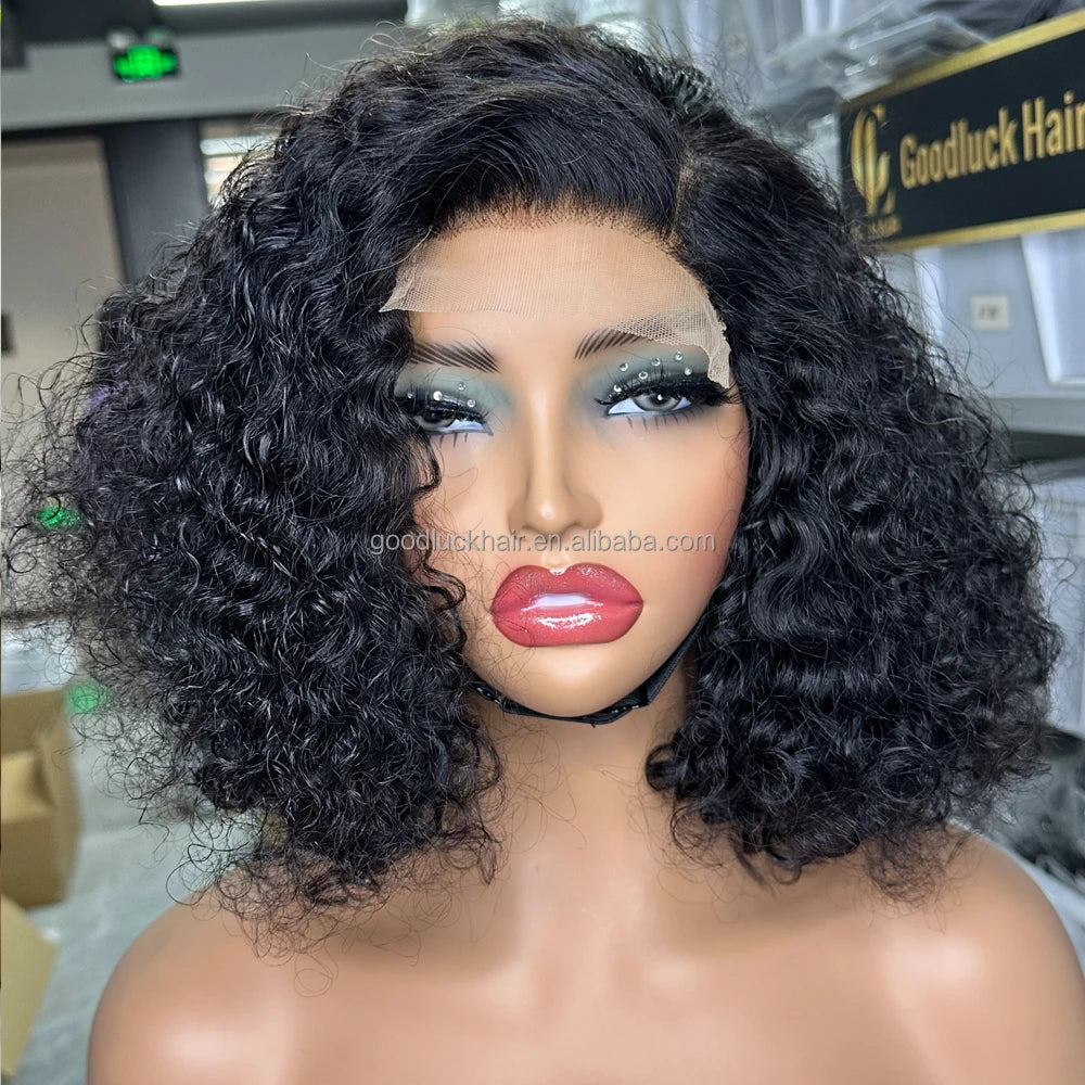GL Luxury Wigs Bouncy Spring Curly Raw Vietnamese Hair 3D Loose 13x6 Hd Human Hair Lace Front Wig Raw Indian Hair Frontal Wigs