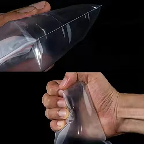 Stock Resealable LDPE Transparent Plastic Zipper Bag Thickened Grip Seal PE Clear Zip Lock Packaging Bags for Lollipops