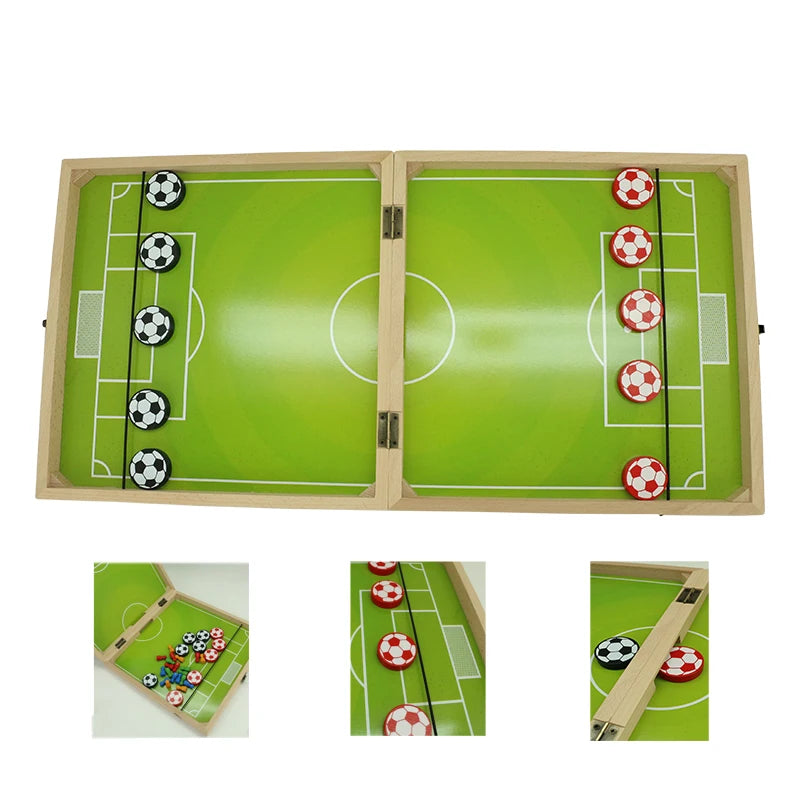 Popular  Sling Puck Game Chess  Ludo Wooden Folding Board Multi-function Game Set for Kids