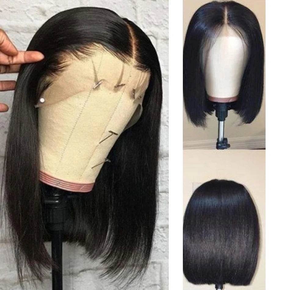 Bob Wigs Human Hair 13x4 Full Frontal Wigs For Women Lace Front Human Hair Wigs Straight Brazilian Human Hair Short Bob Wigs