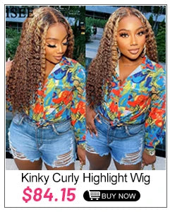 Kinky Curly Women's Headband Wig ISEE HAIR Scarf Wig Brazilian Human Hair Wig Sale Deep Curly Headband Wig Natural Hair No GLUE
