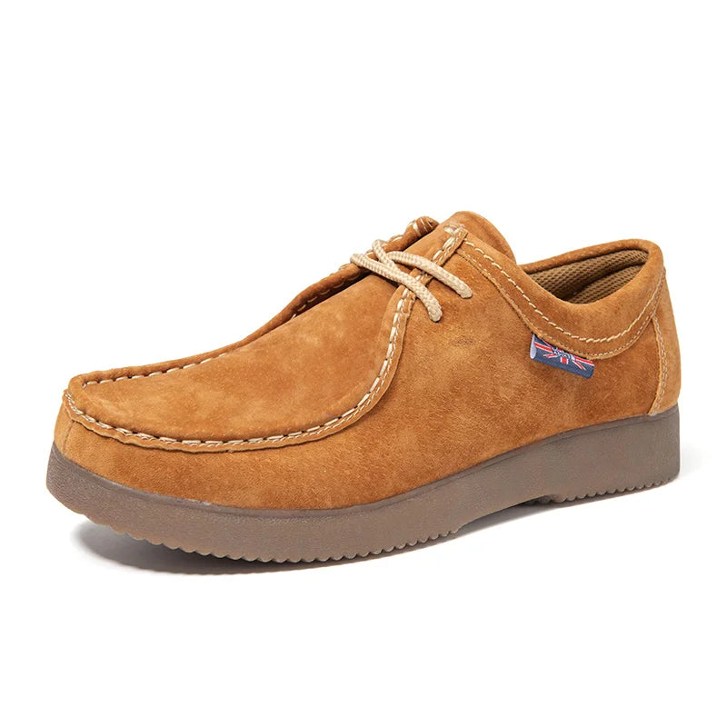 New Styles Wholesale High Quality Loafer Suede Shoes Leather Casual Slip-on Man Boots England Design Low Price Factory Flat