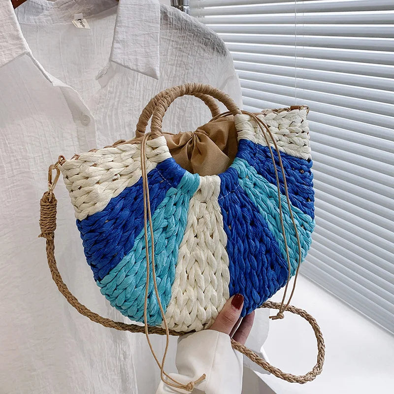 Hot Selling Sac a Main Femme Tote Straw Bag Woven Beach Bag Women Hand Bags for Summer