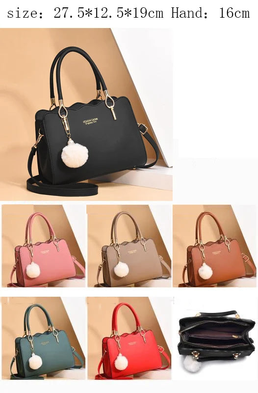 Female Bag 2022 New Fashion Handbag Contracted Joker Large Capacity Single Shoulder Cross-body Bag Temperament Lady Chain Bags
