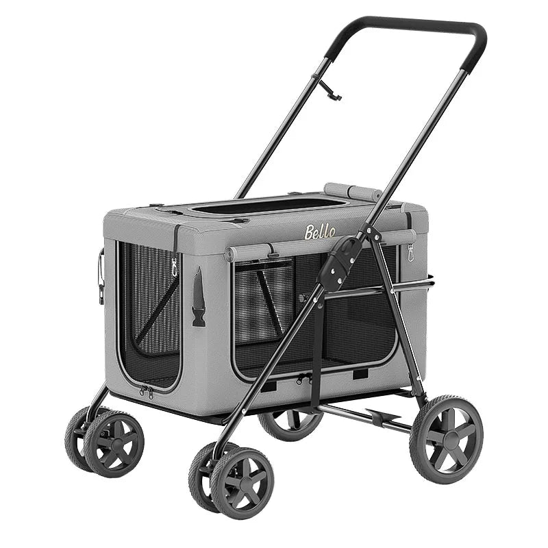 (Ready to Ship) Cheap Wholesale Manufacture Pet Stroller Detachable Carrier Multipurpose Dog Stroller with Private Space