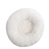Hot Seller Soft Donut Round Pet Bed Cat Dog Cushion Fluffy Long Plush Waterproof Calming Dog Bed
