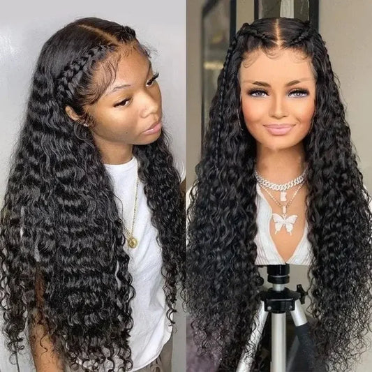 New Design 180% Cuticle Aligned 13X4 HD Transparent Lace Front Kinky Curly Wig Brazilian Human Hair Wig for Black Women