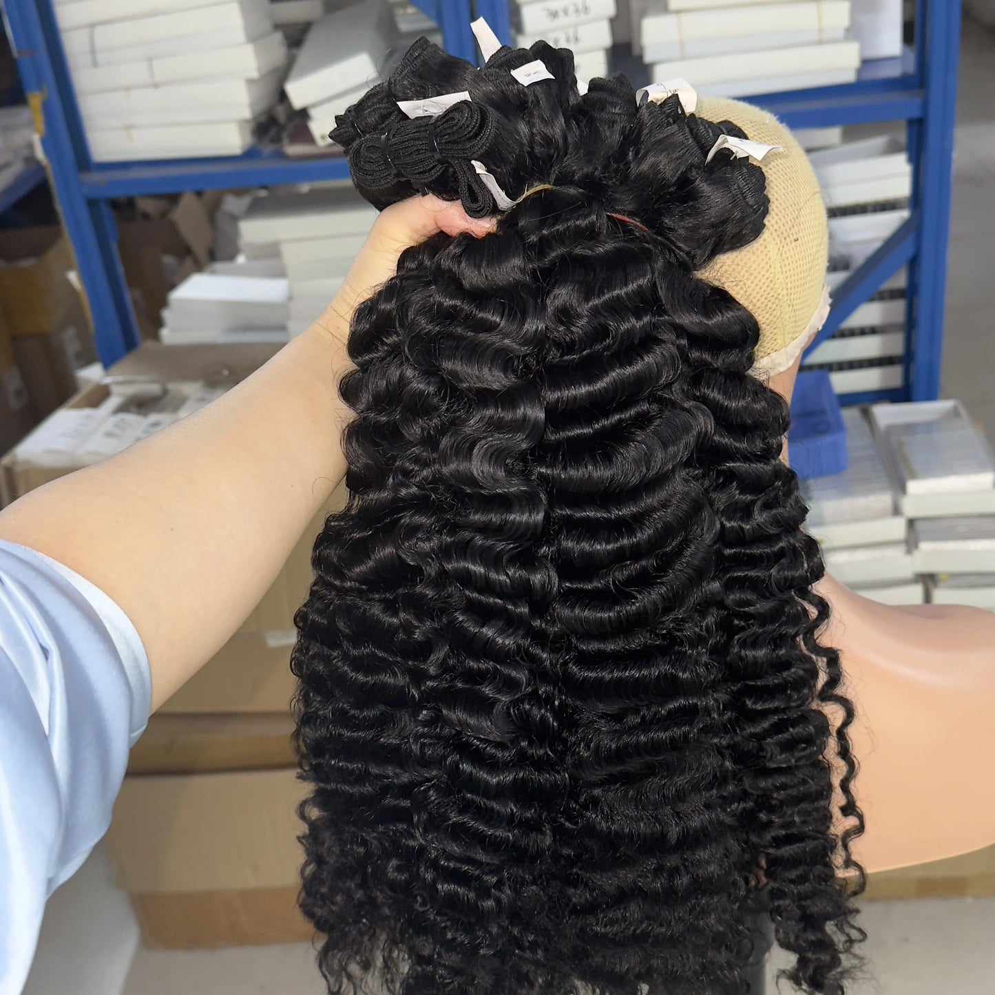 Wholesale Burmese Raw Kinky Curly Hair Weave Bundles 100% Unprocessed Raw Virgin Hair Loose Deep Water Wave Human Hair Bundles