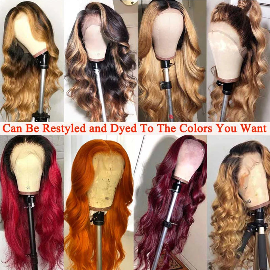 Tuneful HD Transparent 13x4 13x6 Lace Front Human Hair Wigs Raw Indian Body Wave Pre Plucked Human Hair Lace Frontal Wigs
