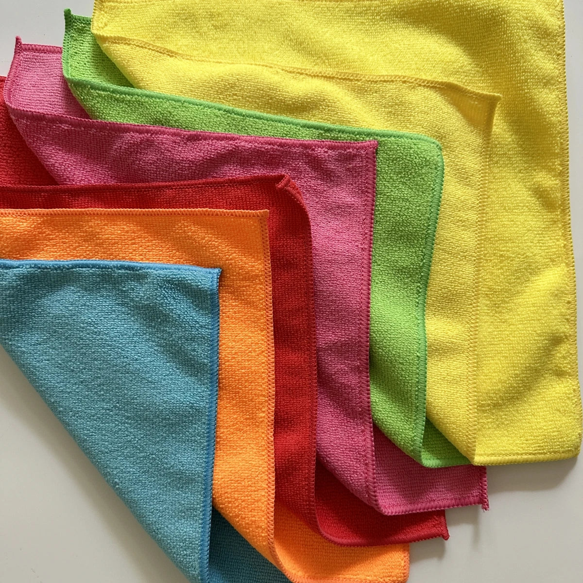 30x30cm 250gsm Microfiber Cleaning Cloth 6 Colors Pack 12 Colors Pack