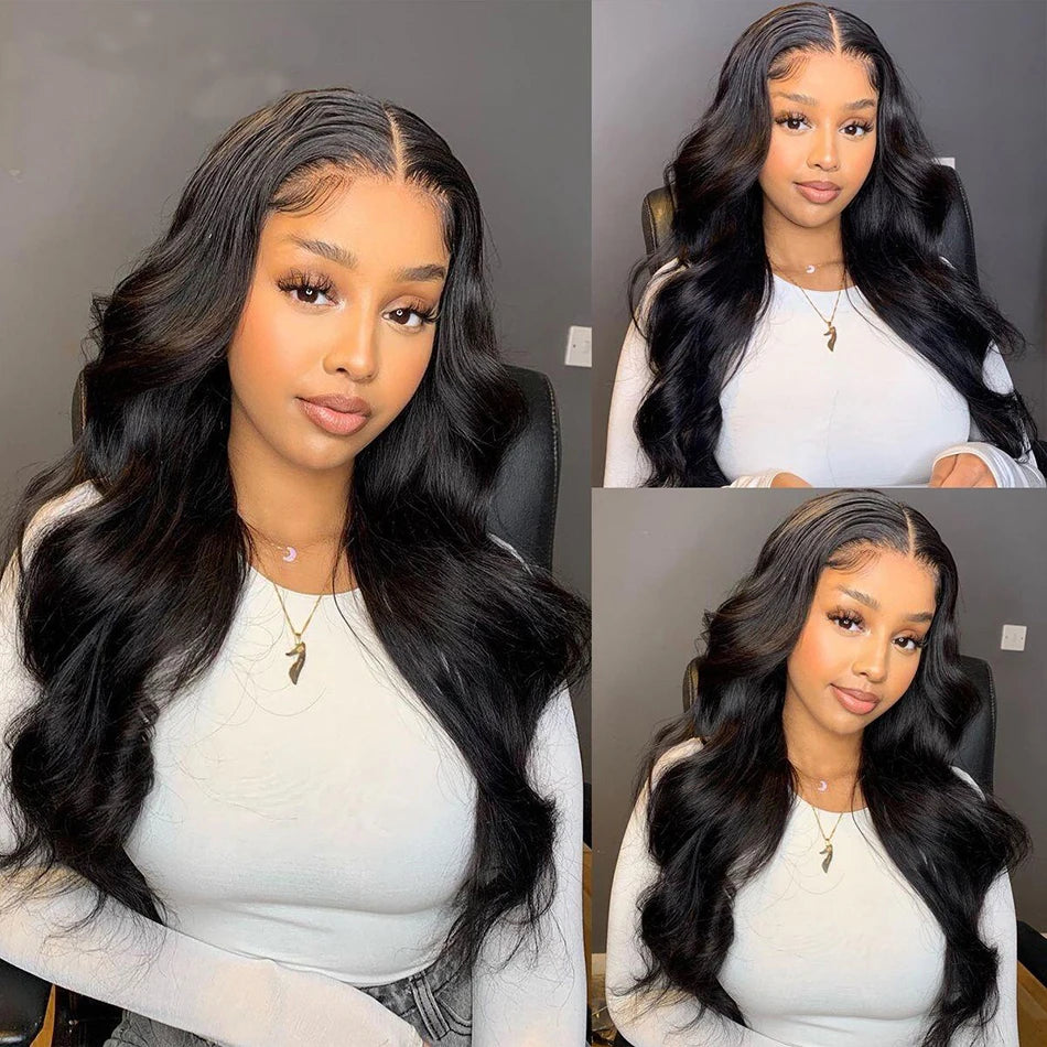 13x6 HD Lace Frontal Human Hair Wigs Body Wave Pre Plucked 13x4 Lace Front Wig Transparent Lace Front Human Hair Wig For Women