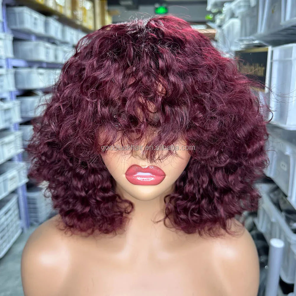 GL Luxury Wigs Bouncy Spring Curly Raw Vietnamese Hair 3D Loose 13x6 Hd Human Hair Lace Front Wig Raw Indian Hair Frontal Wigs