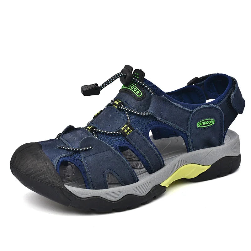 Y 38-48 Plus Size Summer Men's Sandals Outdoor River Tracing Casual Beach Shoes for Men