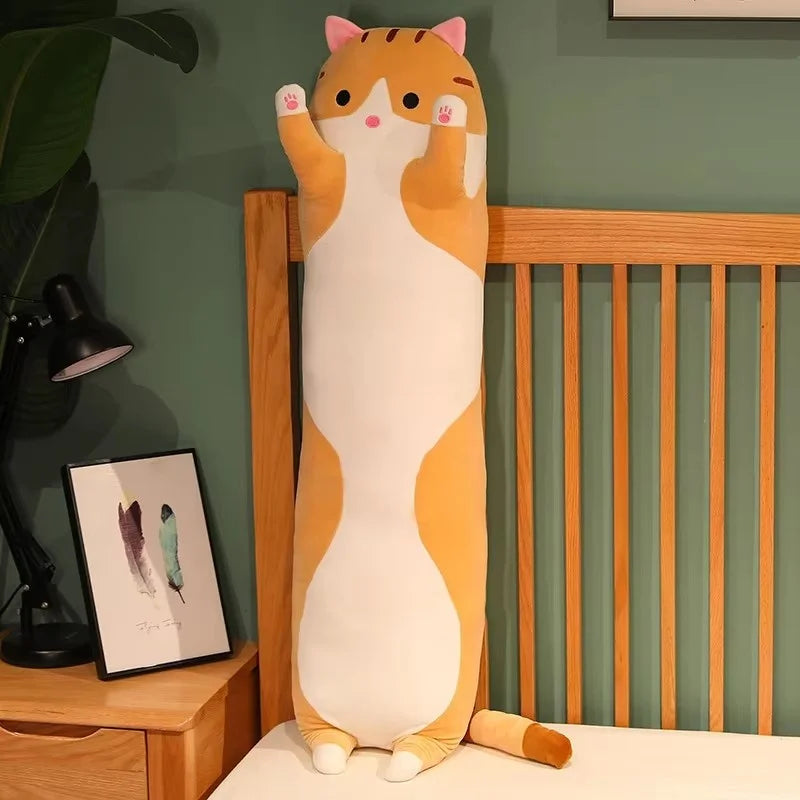Cross-Border Large Plush Dog Toy Cute Cat Pillow with PP Cotton Filling Super Soft Rag Doll for Lazy Sleep Gift