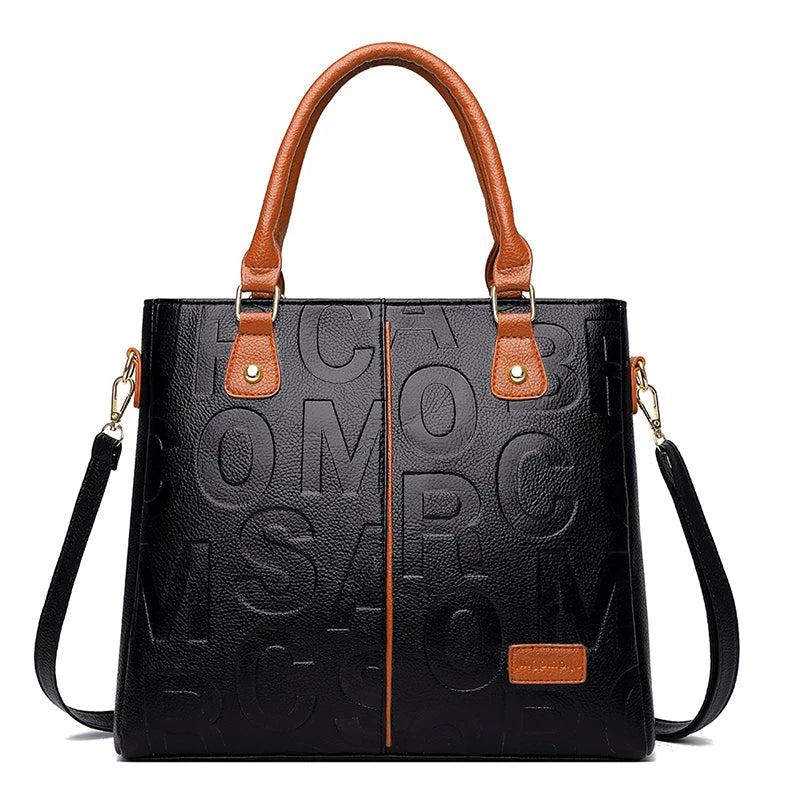 PU Leather Casual Crossbody Bags for Women Ladies Luxury Designer Tote Handbag Female Large Capacity Travel Shoulder Bag Sac