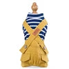 Trendy Pet Clothes Striped Dog Overalls for Small Breeds Breathable Dog Jumpsuit Spring and Autumn Outfit