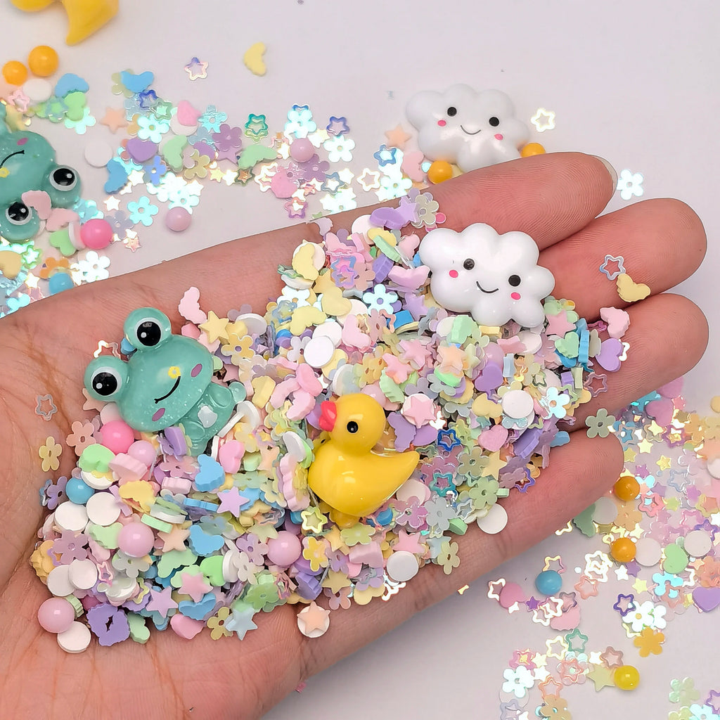 1000g Wholesale 2025 New Animal Cartoon Handmade Glitter Animal Charm Beads DIY Handmade Slime Filler Toys DIY