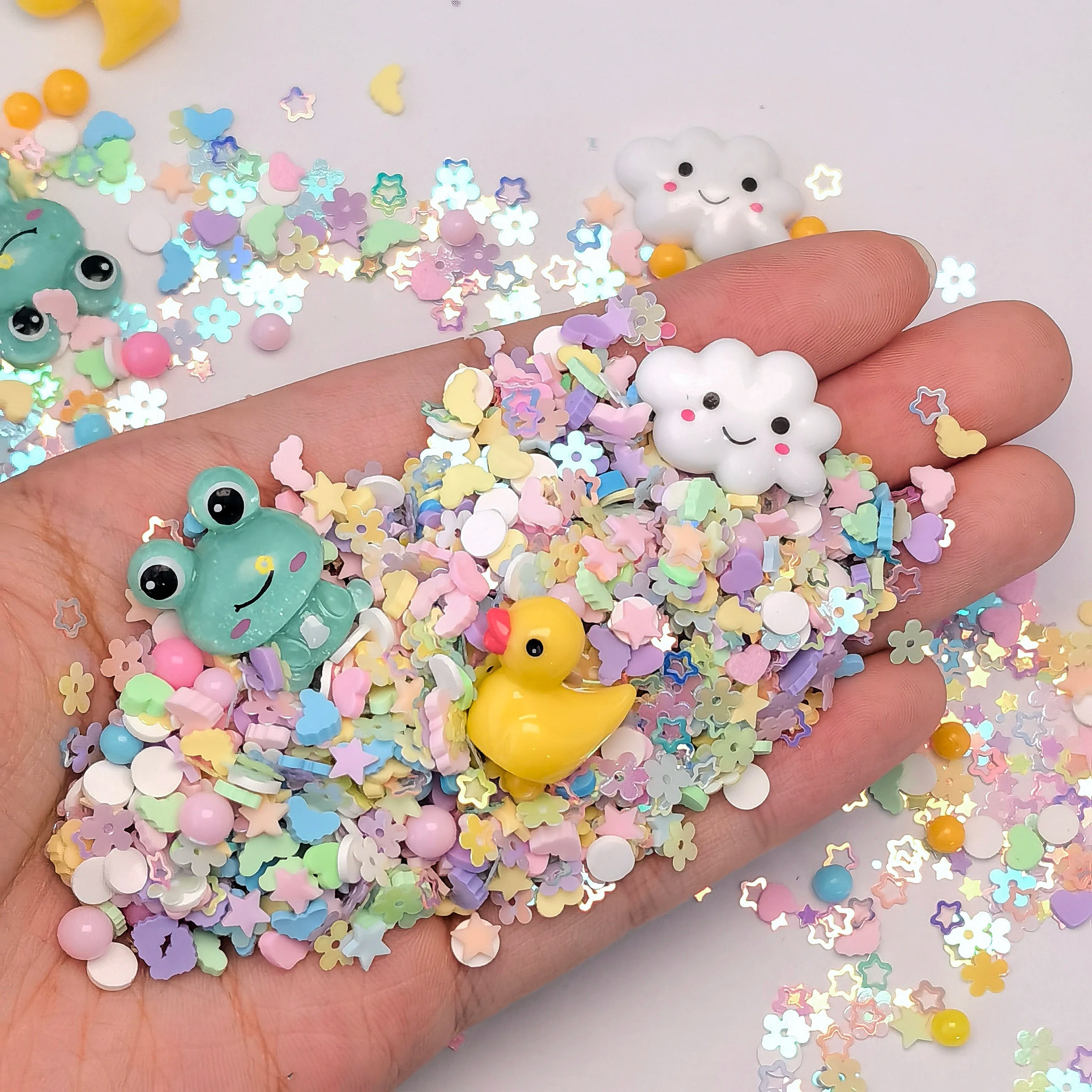 1000g Wholesale 2025 New Animal Cartoon Handmade Glitter Animal Charm Beads DIY Handmade Slime Filler Toys DIY