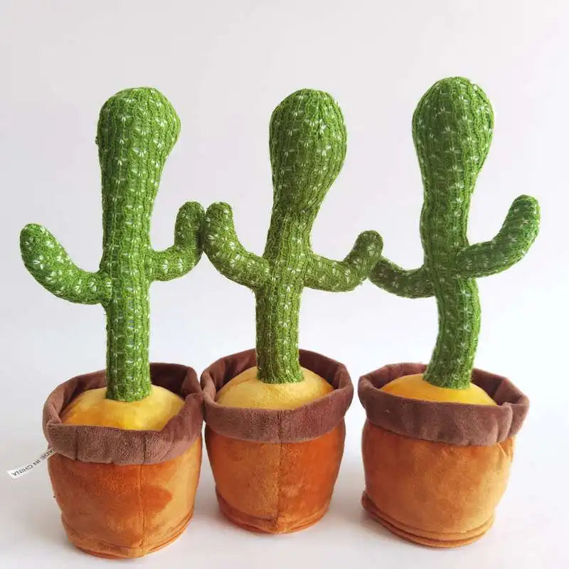 Dropshipping Dancing Cactus Toy 120 Songs Singing Talking Record Repeating Electric Dancing Cactus Toys
