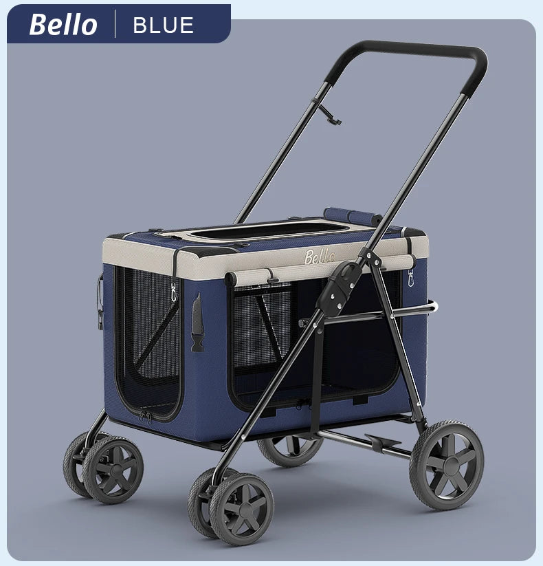 (Ready to Ship) Cheap Wholesale Manufacture Pet Stroller Detachable Carrier Multipurpose Dog Stroller with Private Space