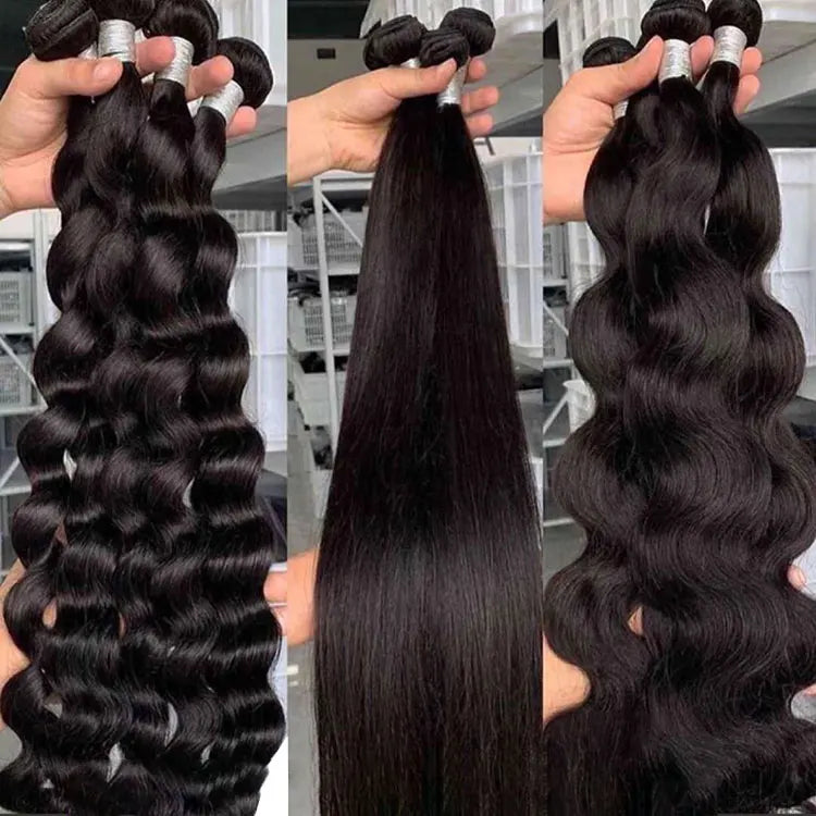 Directly Factory Price Unprocessed Virgin Human Hair Weaving Mink Brazilian Cuticle Aligned Human Hair Bundle