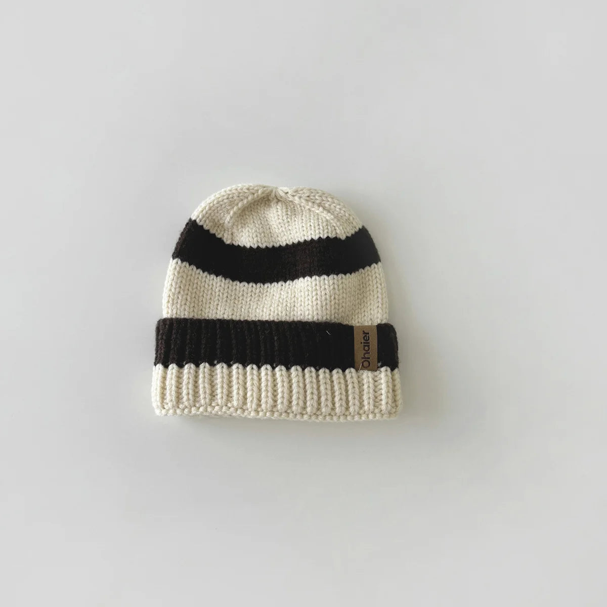 2024 High Quality Warm Baby Kids Toddler Boy Autumn Winter Stripe Baby Knitted Hats Kids Girls Boys Beanies Hat for Kids