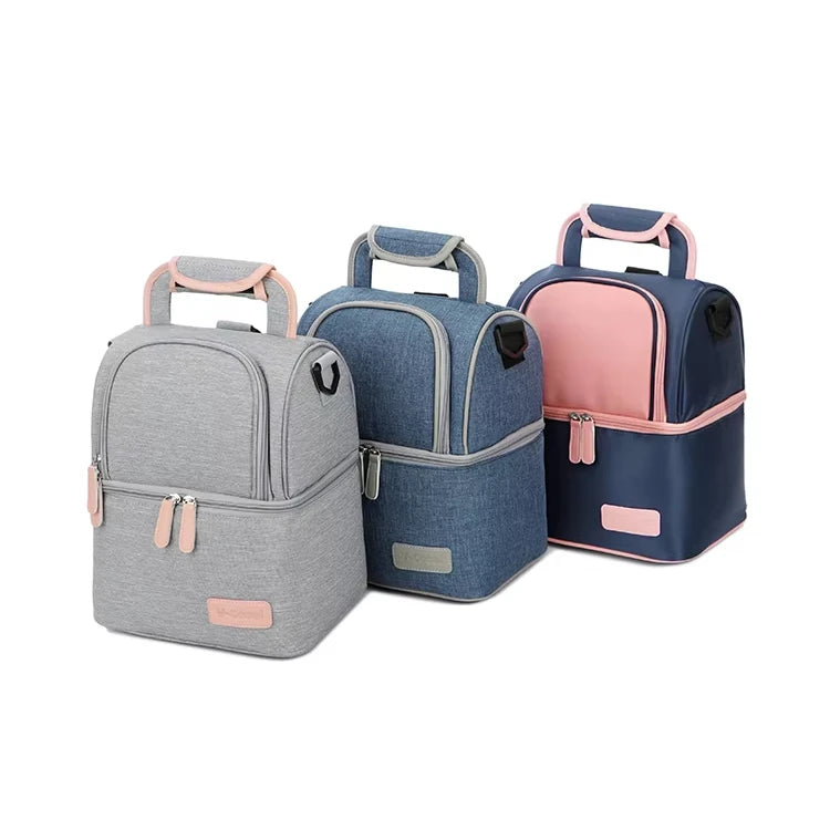 V-Coool Breast Milk Baby Bottle Cooler Bag/Mommy Travel Backpack/Portable Thermal Insulated Lunch Box for Women Men