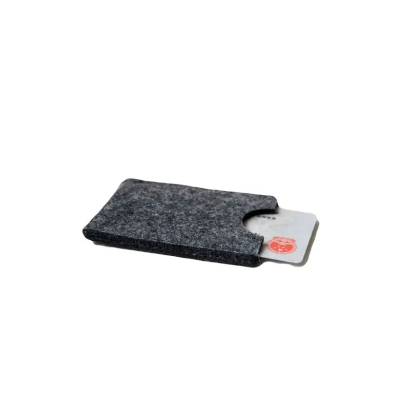 Women's Large Capacity Felt Card Holder Set Simple Fresh Style Storage Bags for Bedding and Card Storage for Living Room