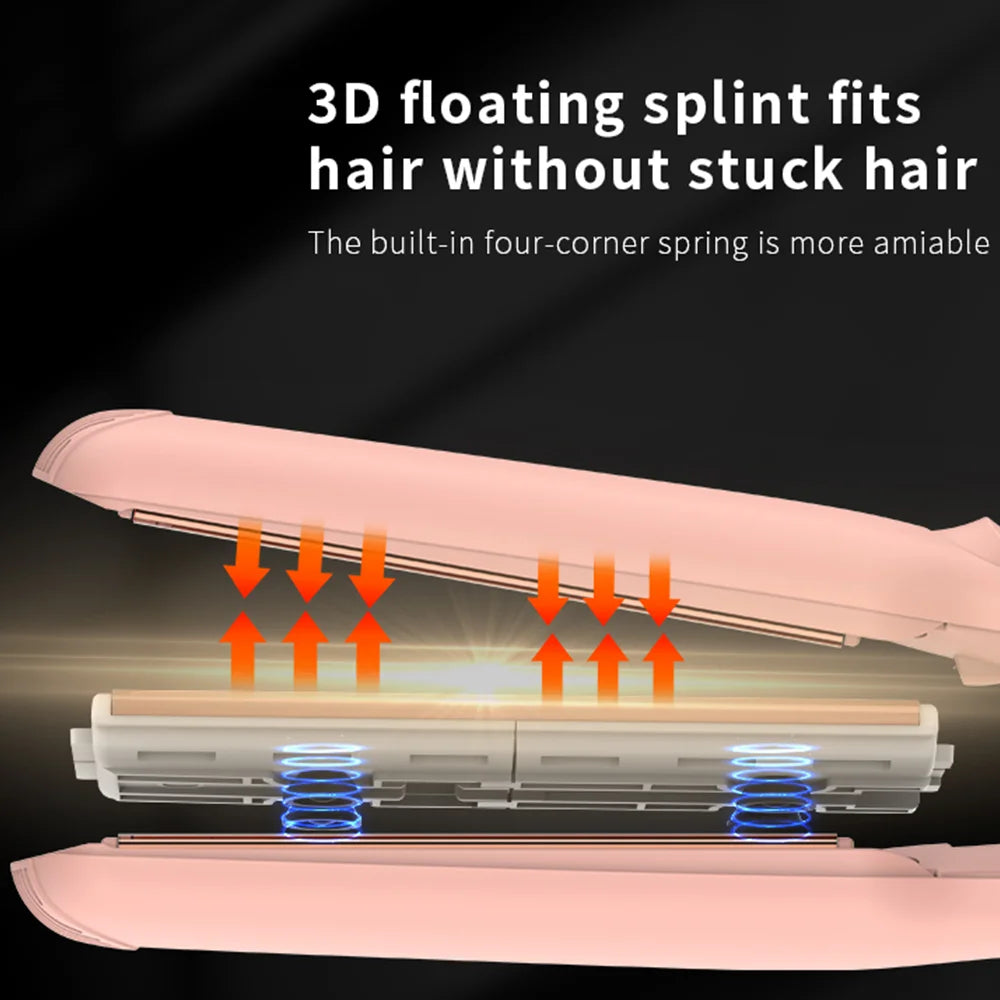 Professional 450F Titanium Electric Hair Straightener Flat Iron Infrared Technology with Private Label for Wholesale