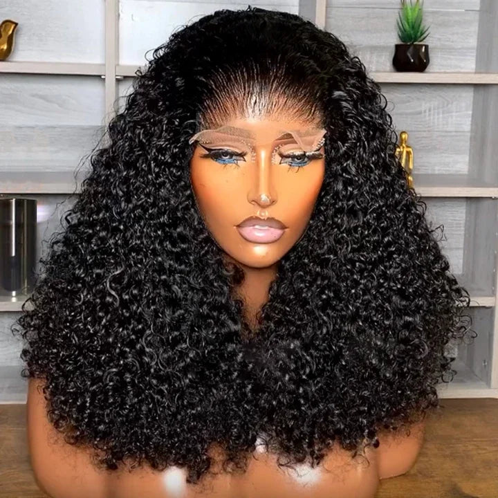 Wholesale Kinky Curly Short Bob Wigs Human Hair 13X4 Hd Human Hair Lace Front Wigs Glueless Hd Lace Frontal Wigs for Black Women