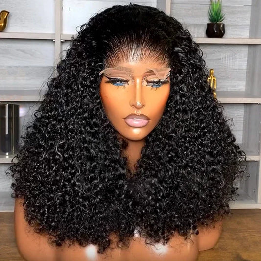 Wholesale Kinky Curly Short Bob Wigs Human Hair 13X4 Hd Human Hair Lace Front Wigs Glueless Hd Lace Frontal Wigs for Black Women