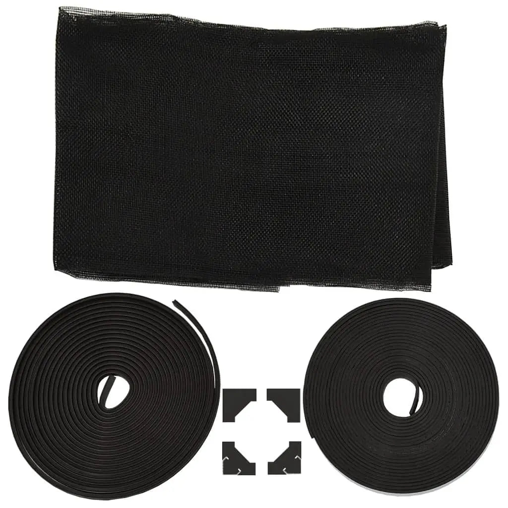 W2B VidaXL Modern Anthracite Fiberglass Insect Screen 31.5 X 47.2 in for Hotel Application