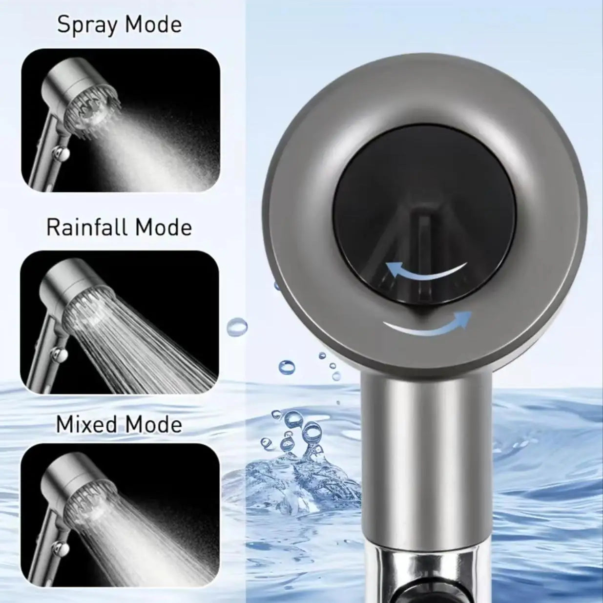 Power Kit for Switching Modes Shower Head Massage Function 10 Filters 4 Different Watering Modes for Shower Room Accessories