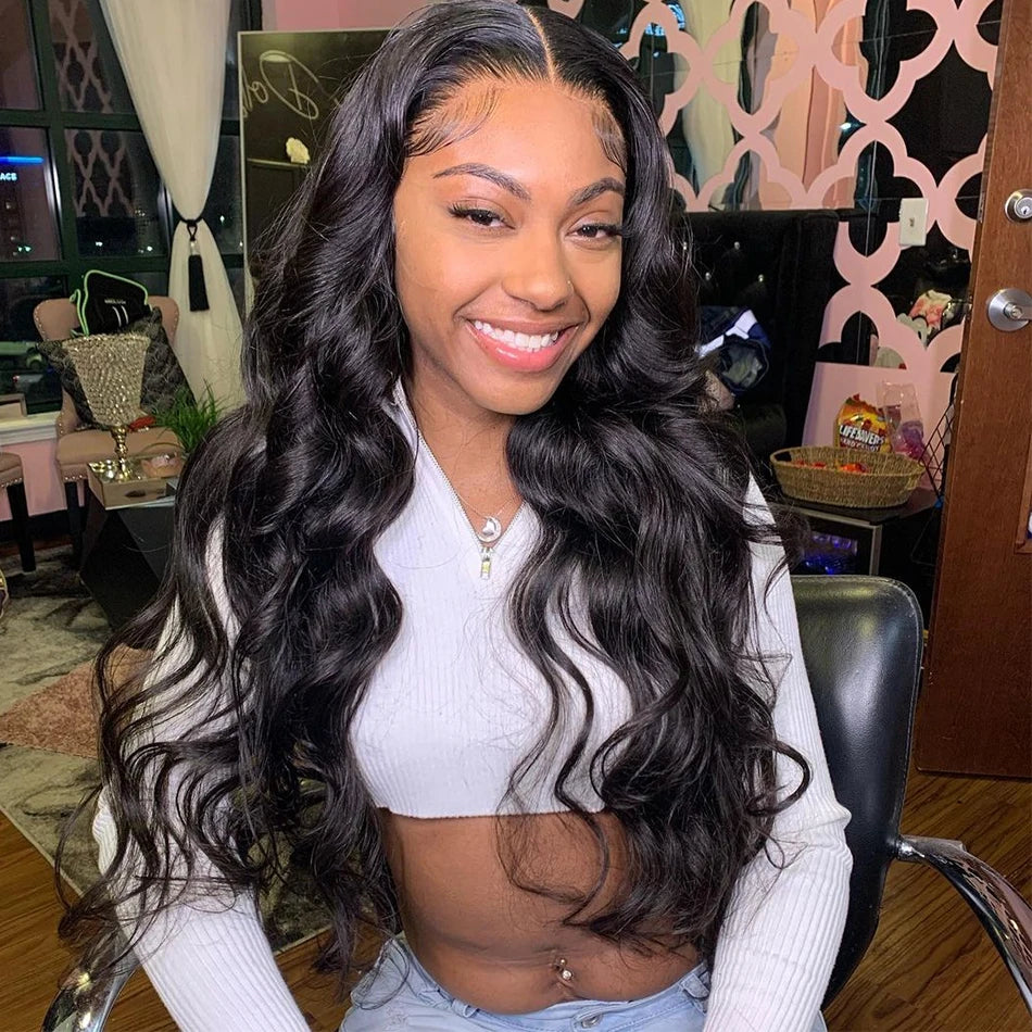 13x6 HD Lace Frontal Human Hair Wigs Body Wave Pre Plucked 13x4 Lace Front Wig Transparent Lace Front Human Hair Wig For Women
