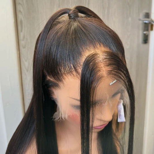 HD Lace Frontal Bone Straight Hair Wig Raw Hair Wholesale Vendor 13x4 Raw Indian Human Hair Lace Front Wigs for Black Women