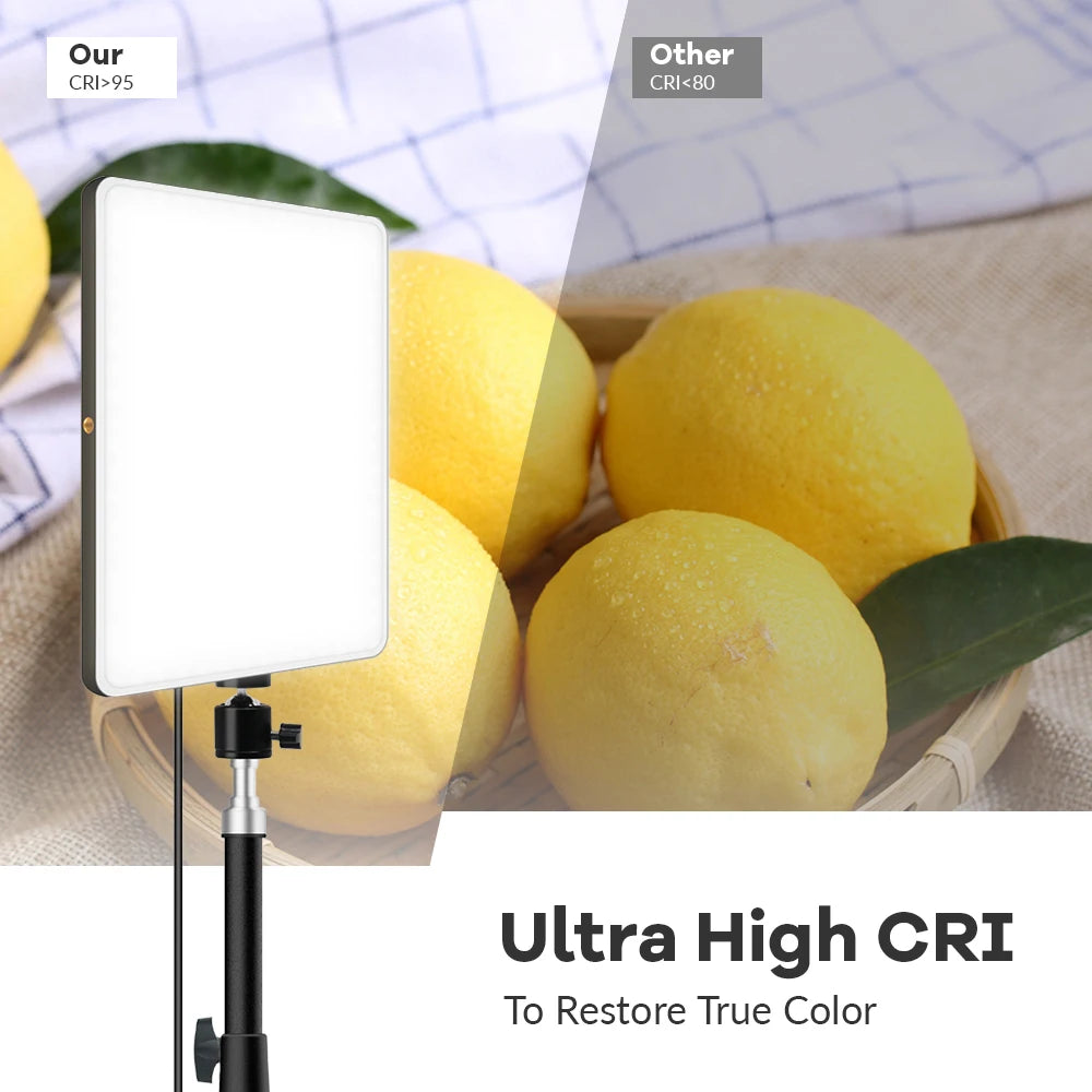 14inch 10inch LED Video Light Panel EU Plug 3200K-6000K Photography Lighting Remote Control For Live Streaming Photo Studio Lamp
